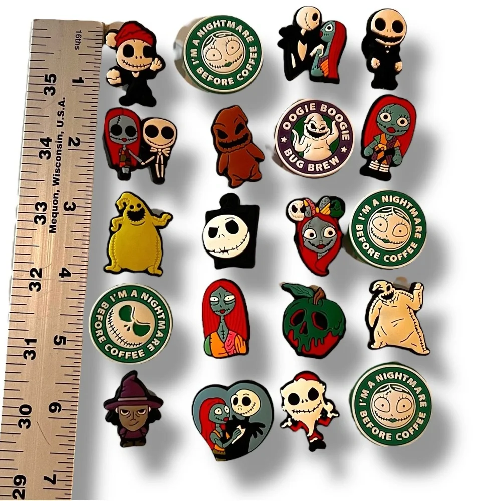 20 Pc Disney Nightmare Before Christmas Shoe Charms For Crocs Jibbitz Style K - Picture 3 of 4